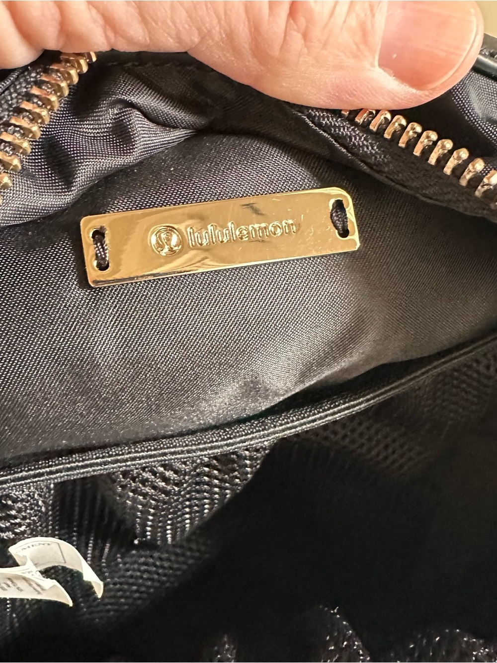 lululemon athletica Everywhere Black Mini Backpack with Gold Accents - Picture 6 of 9